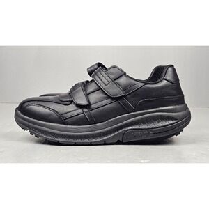 Gravity Defyer G-Defy Shoes Womens 11 Mens 9.5 Black Leather Strap Walk Athletic